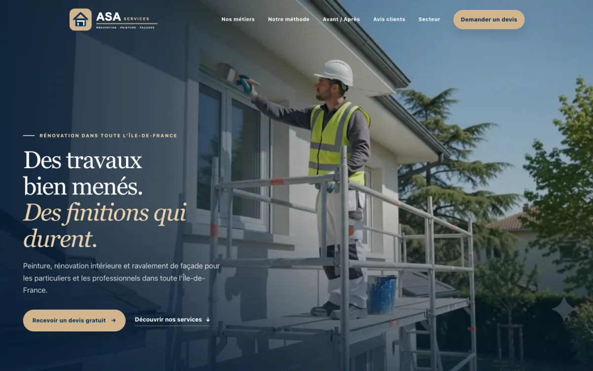 Le site de ASA Services, Puteaux (92)