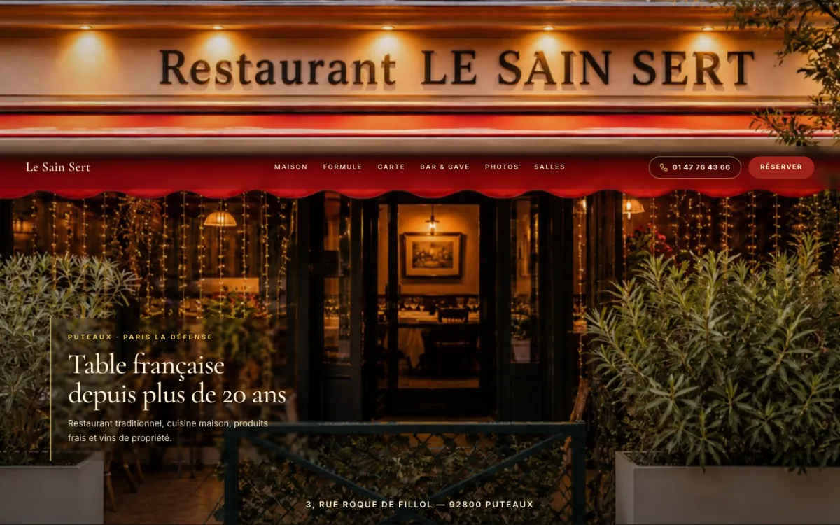 Le site de Le Sain Sert, Puteaux (92)