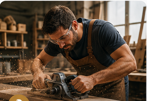 Artisan dans son atelier